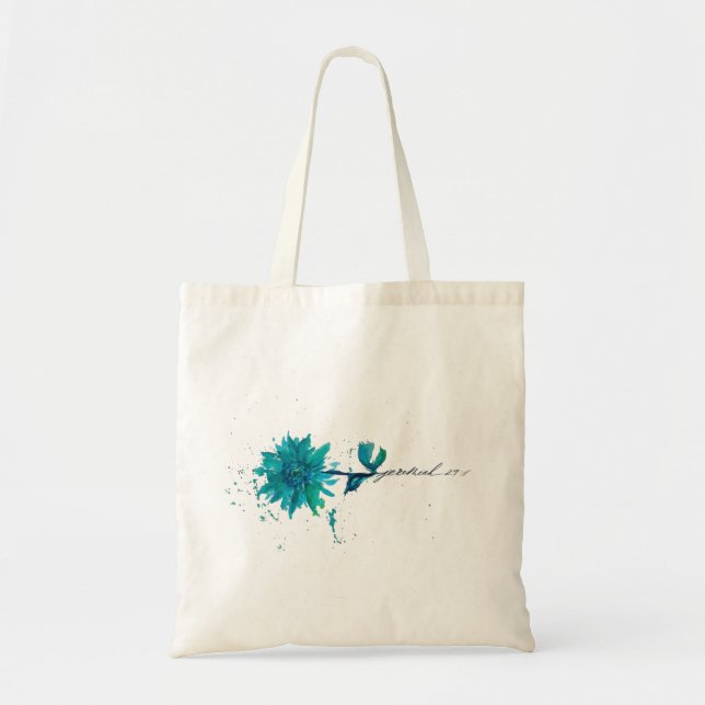 Jeremiah 29:11 Gerbera Daisy Tote (Front)