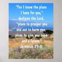 Jeremiah 29:11 God's Plans Bible Verse Vibrant