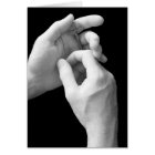 Jeremiah 29:11 Hands with Crucifix Card