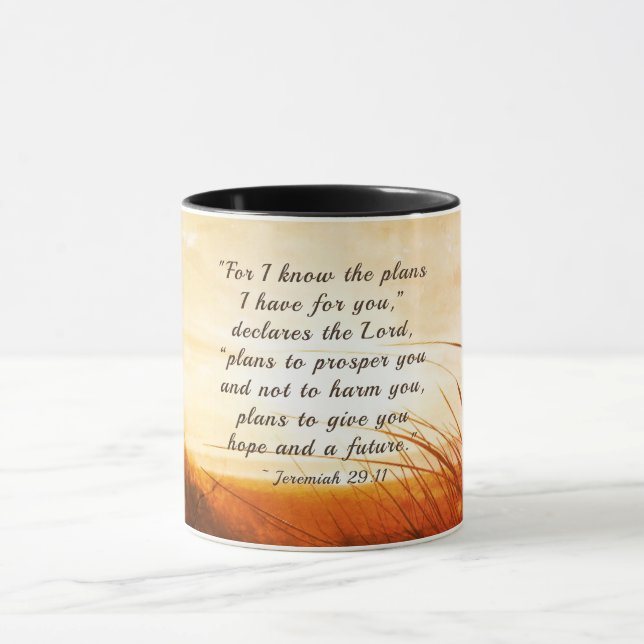 Jeremiah 29:11 "I know the plans I have for you" Mug (Center)