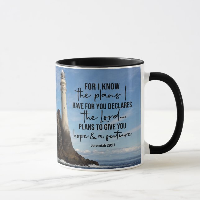 Jeremiah 29:11 I know the plans I have for you  Mug (Right)