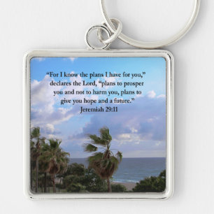 JEREMIAH 29:11 INSPIRATIONAL VERSE KEY RING