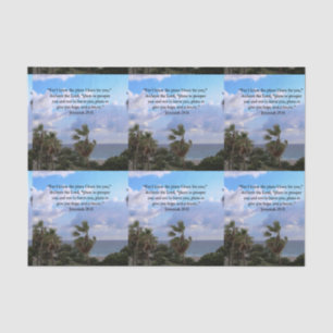 JEREMIAH 29:11 INSPIRATIONAL VERSE TISSUE PAPER