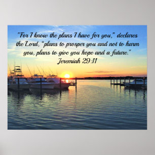 JEREMIAH 29:11 PLANS FOR A FUTURE SCRIPTURE POSTER