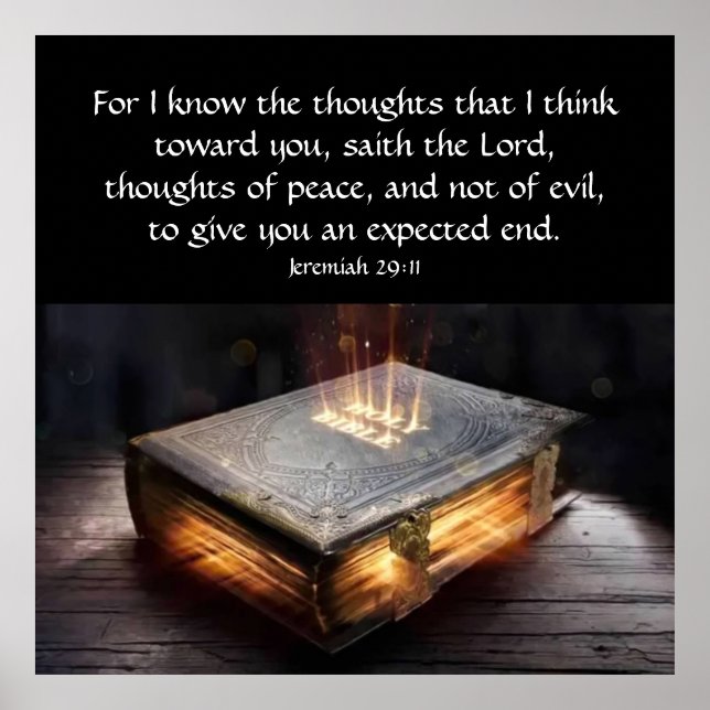 Jeremiah 29:11  poster (Front)
