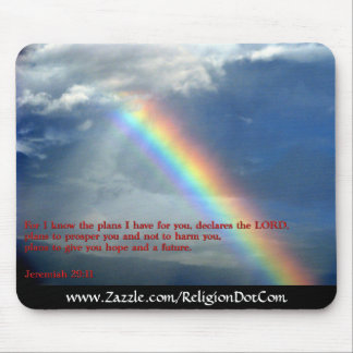 Jeremiah 29:11 Rainbow Mouse Pad