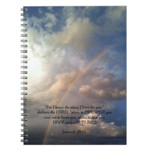 Jeremiah 29:11 Rainbow Notebook