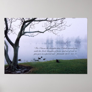 Jeremiah 29:11 Scripture Poster Print