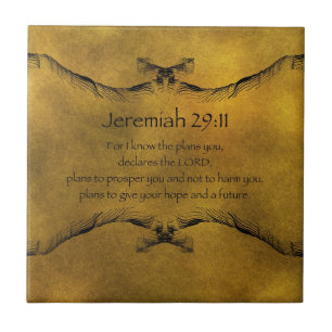 Jeremiah 29:11 tile