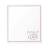 Jeremiah 31:3 Elegant Deep Red Bible Verse