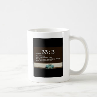 Jeremiah 33:3 coffee mug