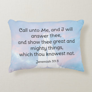 Jeremiah 33:3   decorative cushion