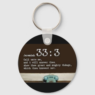 Jeremiah 33:3 key ring