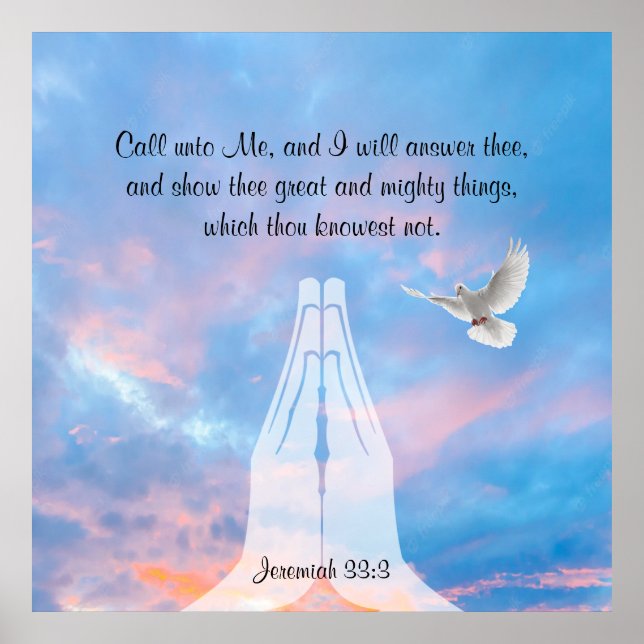 Jeremiah 33:3 Poster (Front)