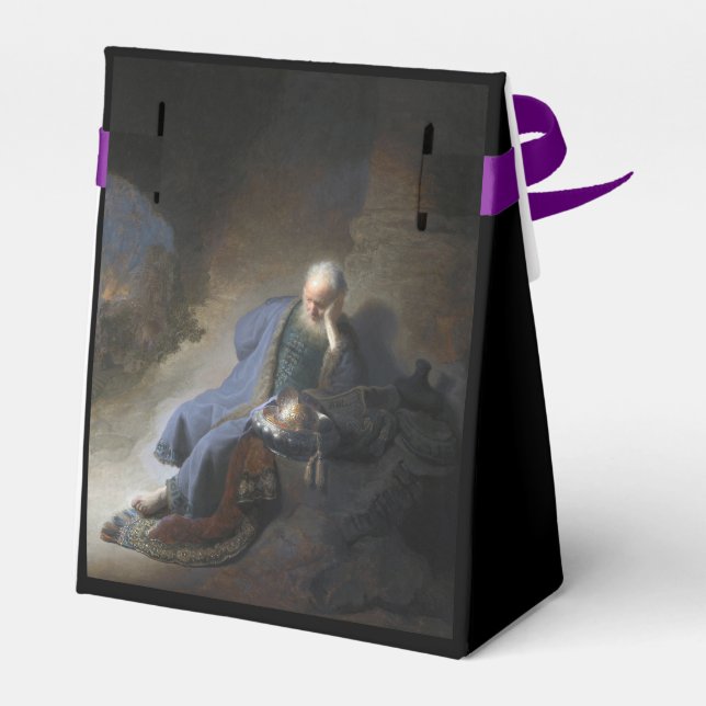 Jeremiah Lamenting on Fall of Jerusalem, Rembrandt Favour Box (Back Side)