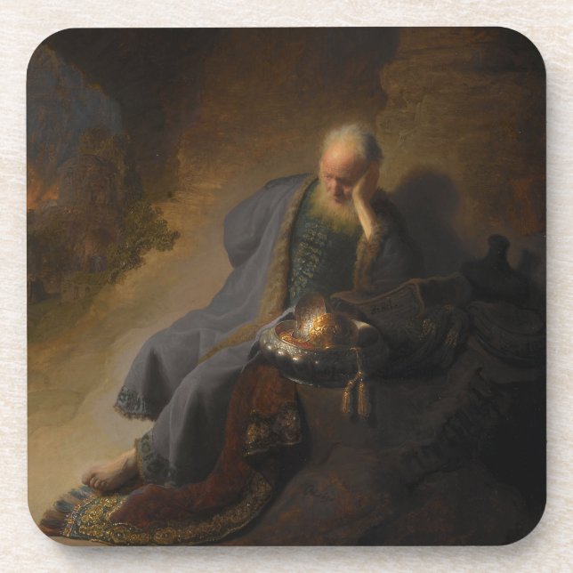 Jeremiah Lamenting the Destruction of Jerusalem Coaster (Front)