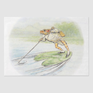 Jeremy Fisher Poles on a Lily Pad Tissue Paper