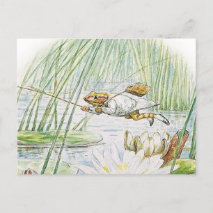 Jeremy Fisher Takes a Great Leap by Beatrix Potter Postcard