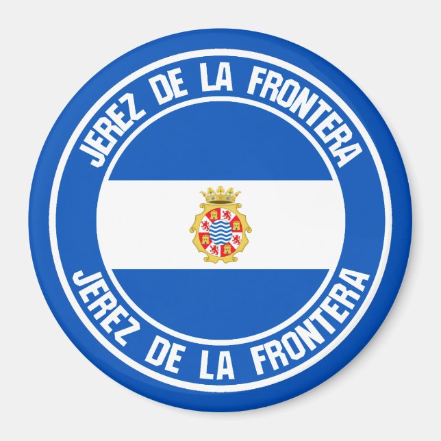 Jerez de la Frontera Round Emblem Magnet (Front)