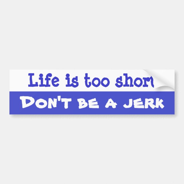 Jerk Bumper Sticker (Front)