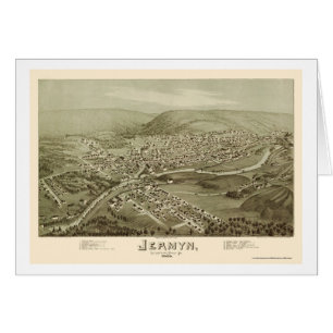 Jermyn, PA Panoramic Map - 1889