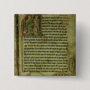 Jerome: A doctor visiting a patient 15 Cm Square Badge