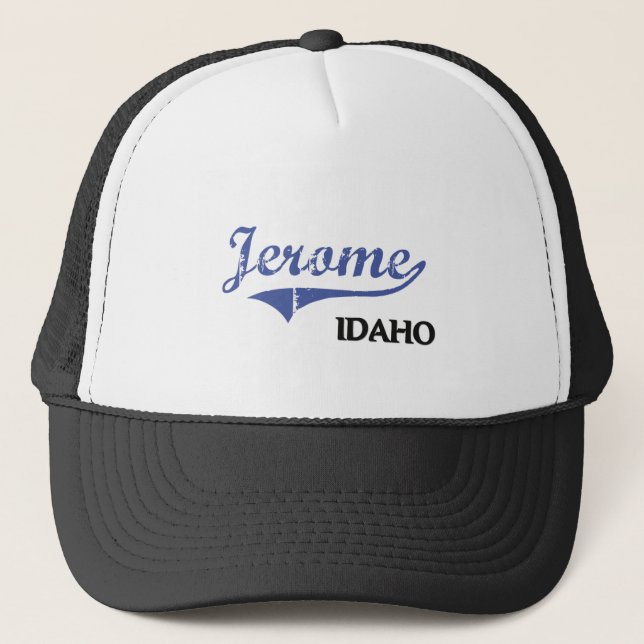 Jerome Idaho City Classic Trucker Hat (Front)