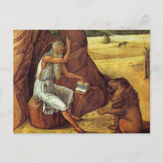 Jerome in the Desert by Bellini Postcard
