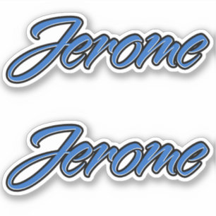 Jerome name blue sticker Sticker Sticker Sticker