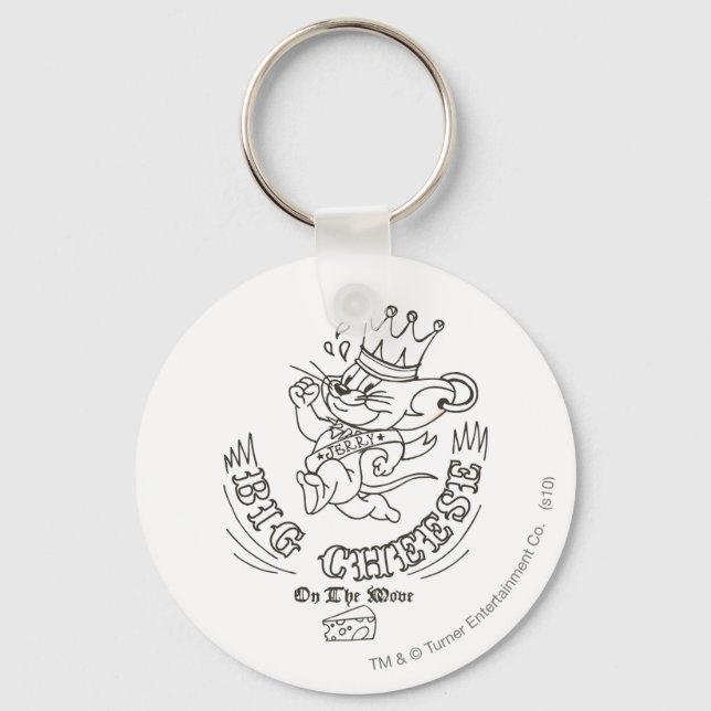 Jerry Big Cheese On The Moon 1 Key Ring (Front)