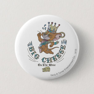 Jerry Big Cheese On The Moon 2 6 Cm Round Badge