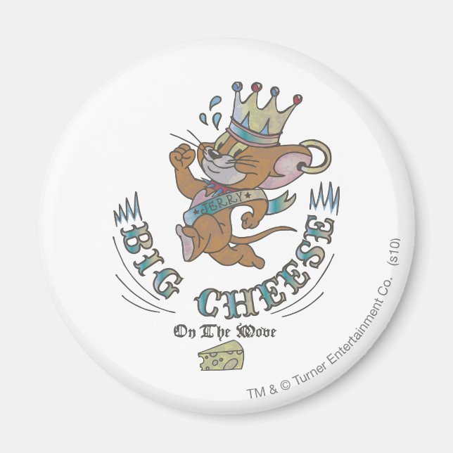 Jerry Big Cheese On The Moon 2 Magnet (Front)