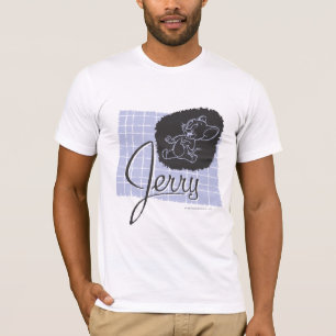 Jerry Black and Blue Script T-Shirt