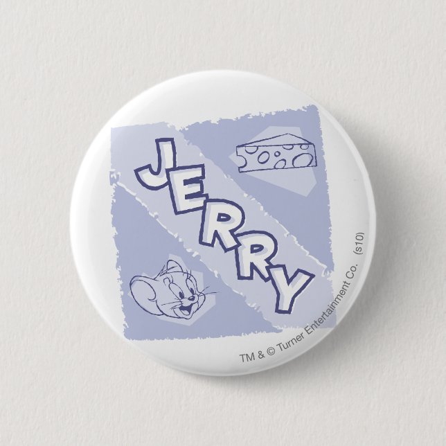 Jerry Blue Cheese Logo 6 Cm Round Badge (Front)