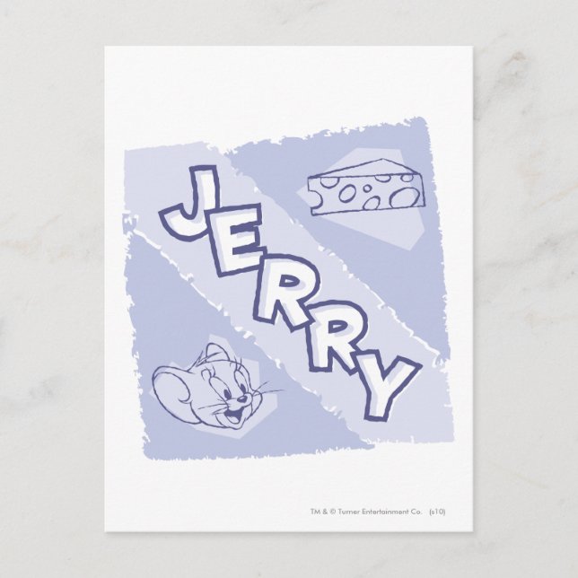 Jerry Blue Cheese Logo Postcard (Front)