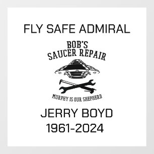 Jerry Boyd Window Cling