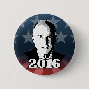 JERRY BROWN 2016 Candidate 6 Cm Round Badge