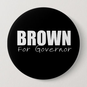 JERRY BROWN Election Gear 10 Cm Round Badge