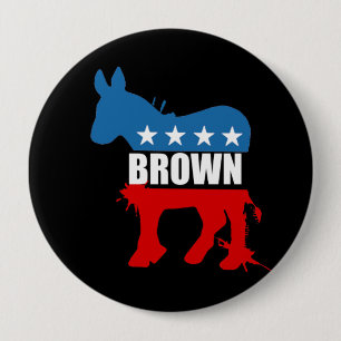 JERRY BROWN Election Gear 10 Cm Round Badge