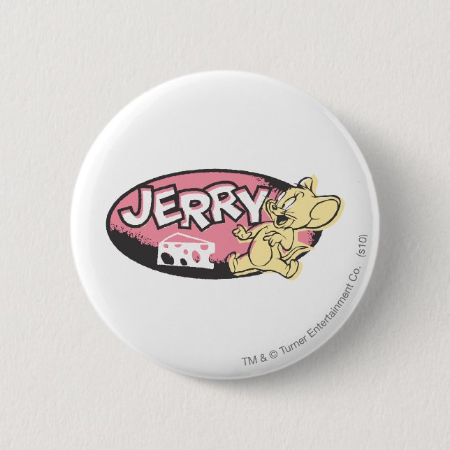 Jerry Cheese Logo 6 Cm Round Badge (Front)