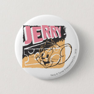 Jerry Face on Cheese 6 Cm Round Badge