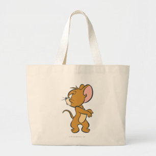 Jerry Looking Back Annoyed Large Tote Bag