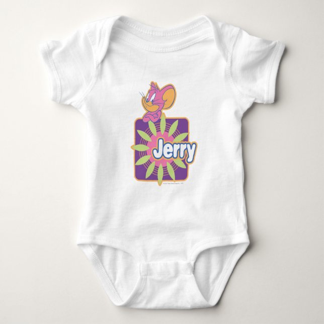 Jerry Neon Mouse Baby Bodysuit (Front)