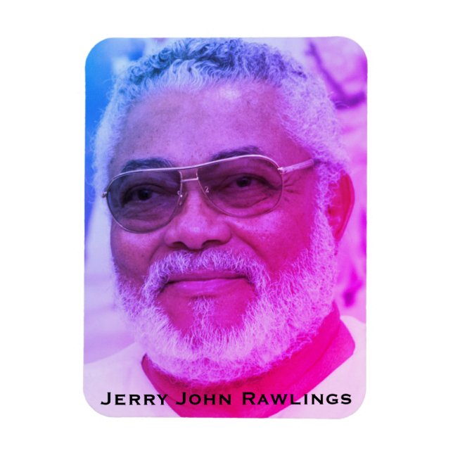 Jerry Rawlings, J.J. Rawlings, President of Ghana Magnet (Vertical)