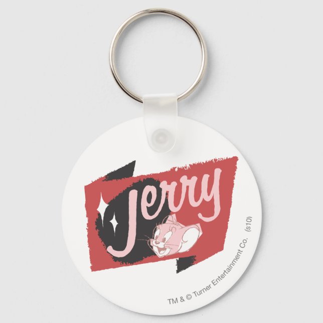 Jerry Red and Black Logo Key Ring (Front)