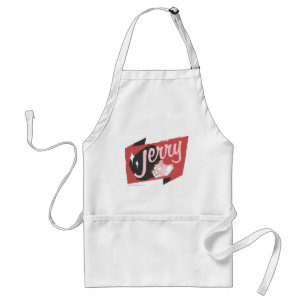 Jerry Red and Black Logo Standard Apron