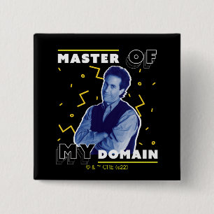 Jerry Seinfeld   Master of My Domain 15 Cm Square Badge