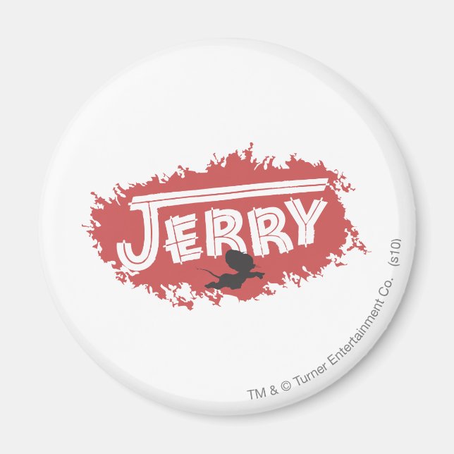 Jerry Silhouette Logo Magnet (Front)