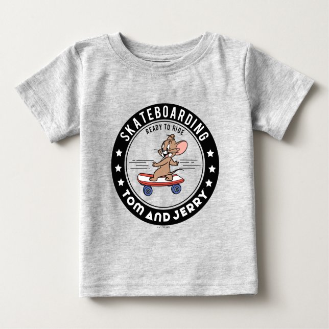 Jerry Skateboarding - Ready To Ride Baby T-Shirt (Front)