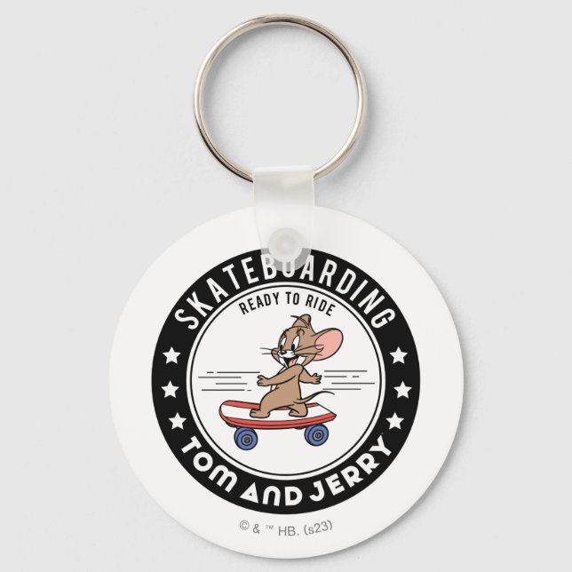 Jerry Skateboarding - Ready To Ride Key Ring (Front)